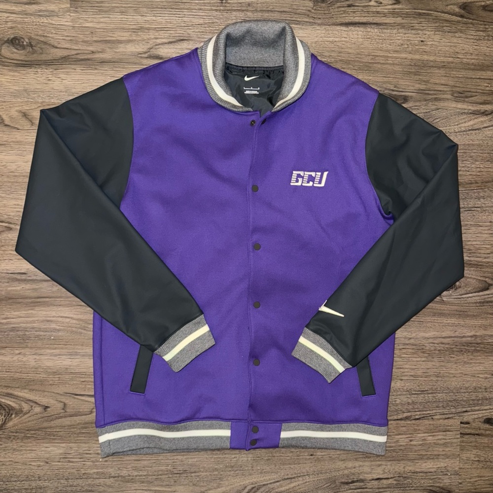 Nike Women’s Large Purple Lettermanvarsity Jacket GCU Sports/Football Attire